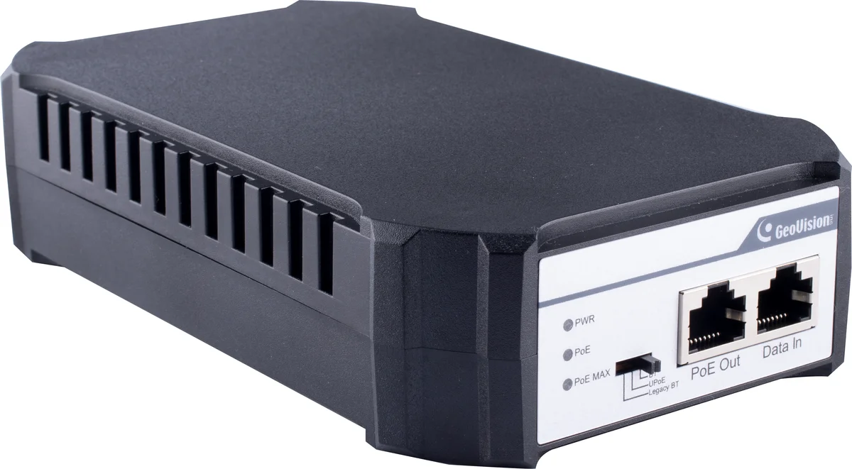 Geovision GV-PA903BT (HW V2.0) (140-APA903B-002) Gigabit PoE BT Injector ,US (HW V2.0), Work w/ GV-QSD5731-IR