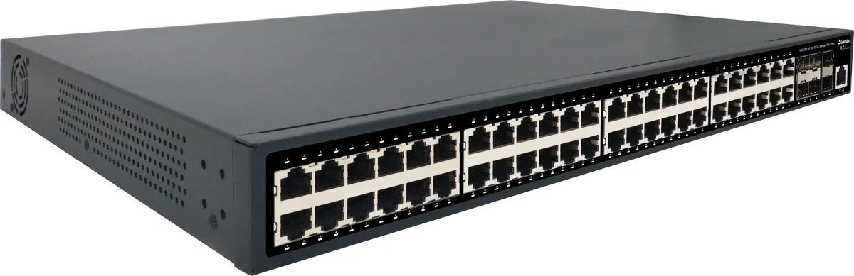 Geovision GV-APOE4813 (140-APOE48W-000) 48-Port Gigabit 802.3at + 6*10GE SFP+ Uplink Port, Web Management