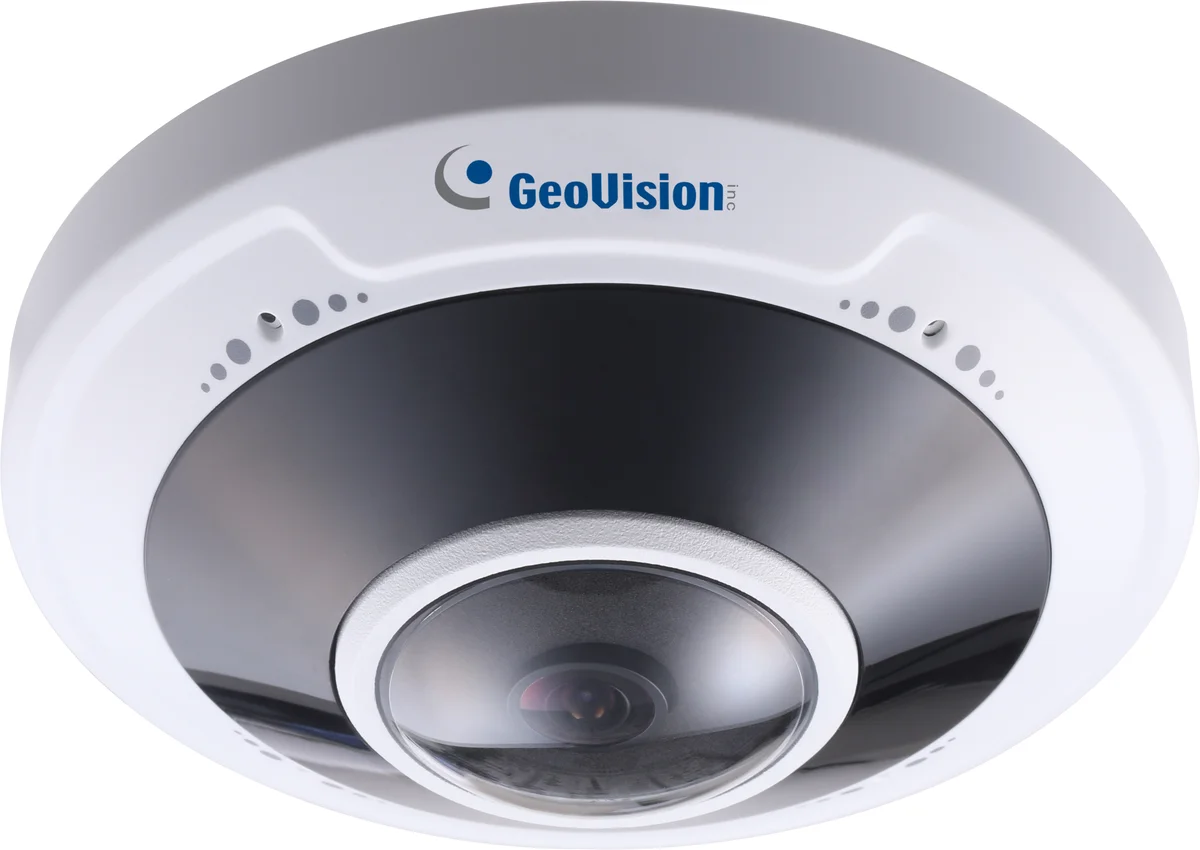 Geovision GV-FER5702 5MP,1.4mm,Low Lux,WDR Pro,IR Fisheye Rugged IP Cam,H.265