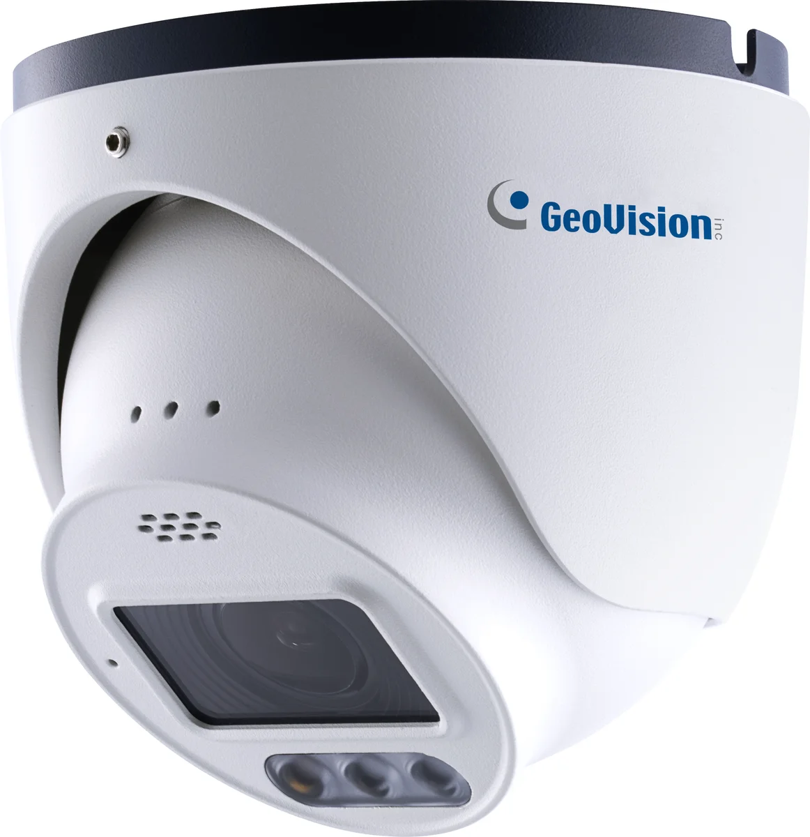 Geovision GV-GEBF4911+1TB (125-GEBF491-256G) Cloud AI 4MP WDR Pro Eyeball Dome IP Camera, H.265 4.3x Zoom Super Low Lux Full Color Warm LED, 1TB Micro SD