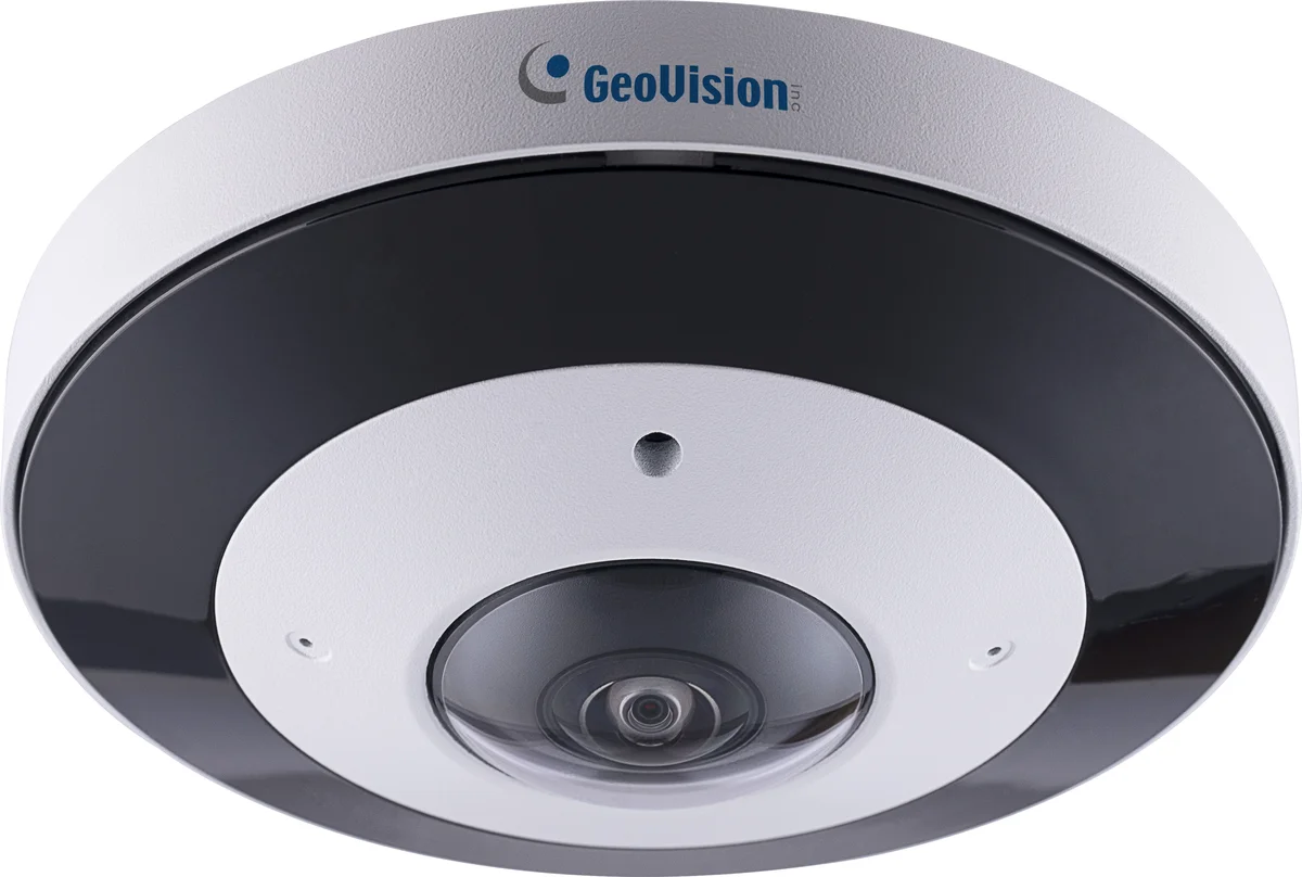 Geovision GV-GFER6900 (125-GFER690-0010) Cloud AI 6MP H.265 Super Low Lux WDR Pro IR Fisheye Rugged IP Camera, 1.65mm