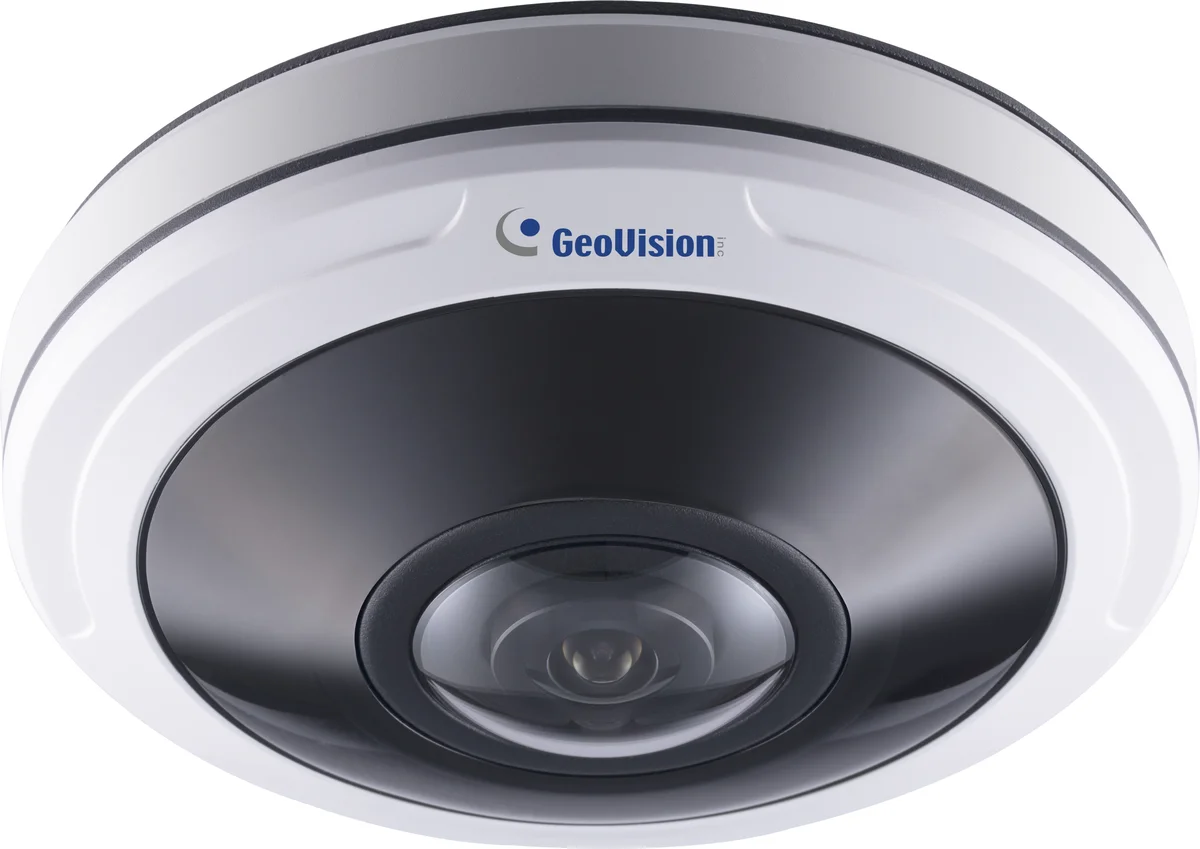 Geovision GV-PFER12800 (125-PFER128-0010) AI 12MP H.265 Super Low Lux WDR Pro IR Fisheye Rugged IP Camera (1.98mm)