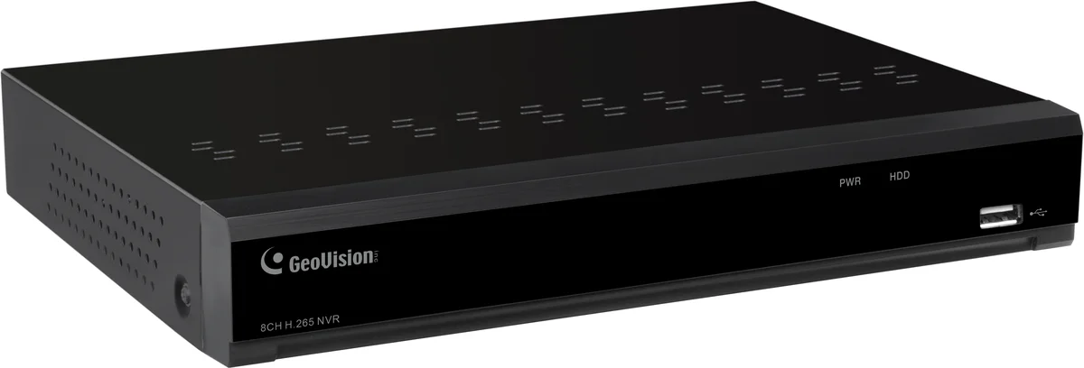Geovision GV-RNVRL810-P (801-RNRL81-P00U) 8CH H.265/H.264 PoE Standalone NVR 1 Bay, US