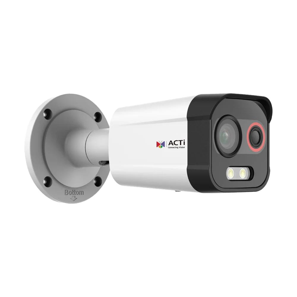 ACTi A372 4MP f1.35mm Thermal Bullet with White LED 30m