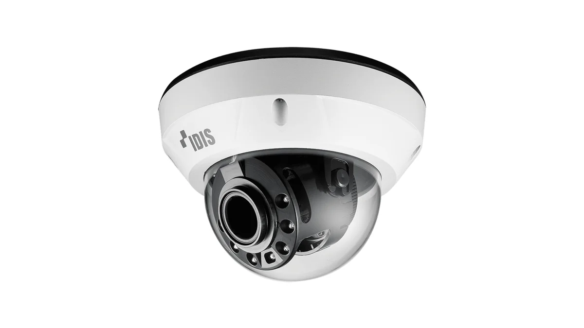 IDIS DC-D4236HRX-B H.265 2M IR Dome Camera,2.8 ~ 12mm,12VDC, PoE IEEE 802.3af (Class 3), CVBS output