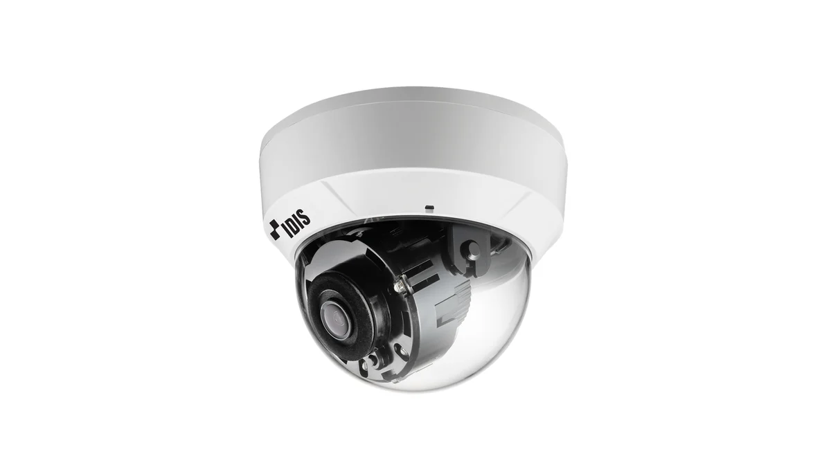 IDIS DC-D4517RXP2.8-W H.265 5M PoE Extender IR Dome Camera,2.8mm,PoE, IEEE 802.3at(Class 4), White Basae