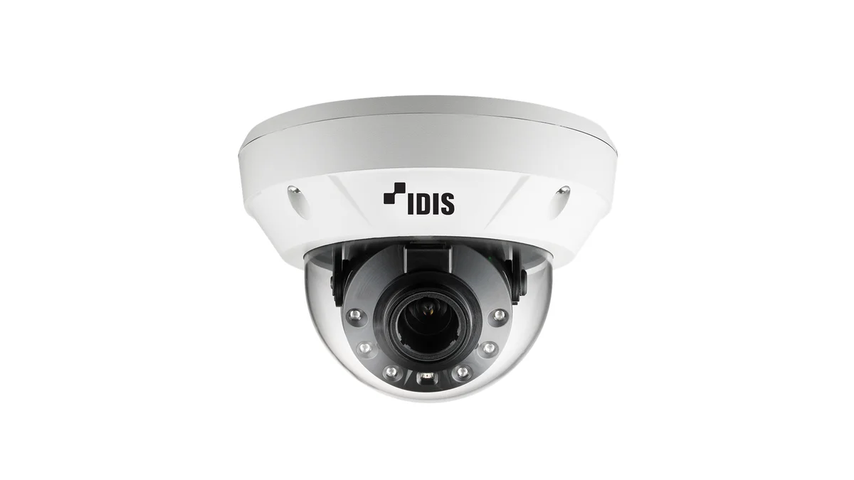 IDIS DC-D4831HRX-W 8M Outdoor IR Dome Camera, 2.7 ~ 13.5mm, PoE (IEEE 802.3af Class 3), H.265, white base