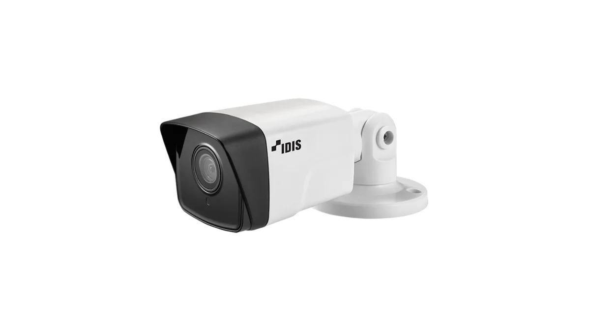IDIS DC-T4217WRX6.0 2M Bullet Camera, Fixed 6.0mm, IP67, IR 65.6ft, PoE IEEE 802.3af (Class 2), H.265