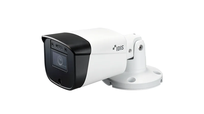 IDIS DC-T4218WRA4.0 2M AI Bullet Camera (LightMaster NIR), Fixed 4.0mm, IR 98.4ft., PoE IEEE 802.3af (Class 3), H.265, Audio In/Out