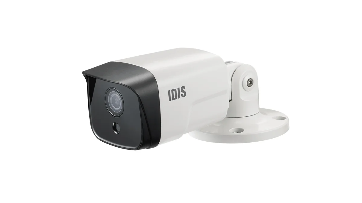 IDIS DC-T4516WRX6.0 5M Bullet Camera, 6.0mm, IR 98ft., PoE (IEEE 802.3af Class 3), H.265, Audio In/Out