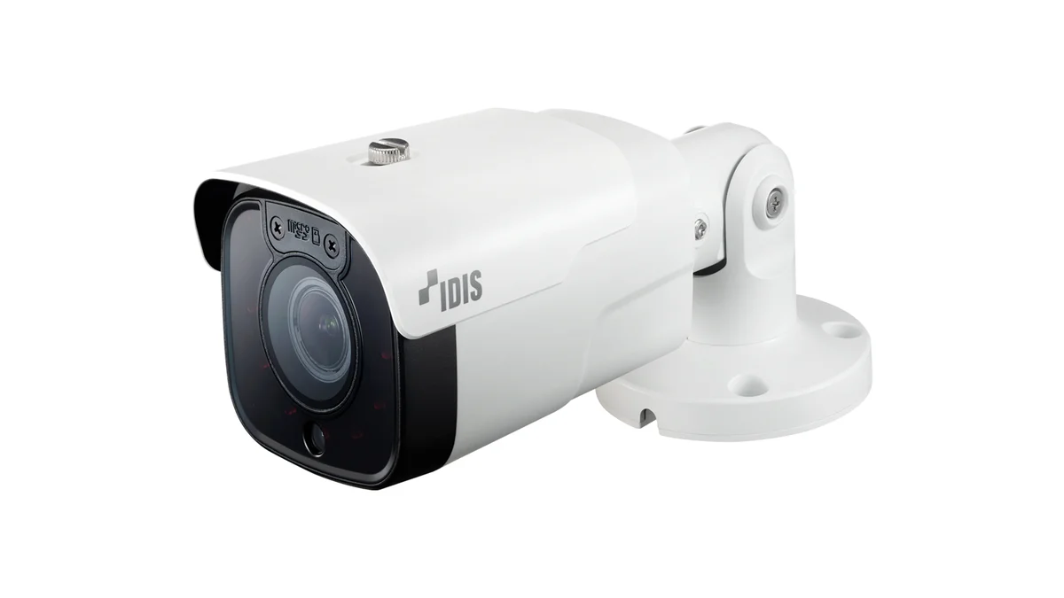 IDIS DC-T4536HRX 5M Bullet Camera, 3.0 ~ 13.5mm, IR 98.4ft., PoE (IEEE 802.3af Class 3), H.265, Audio In/Out