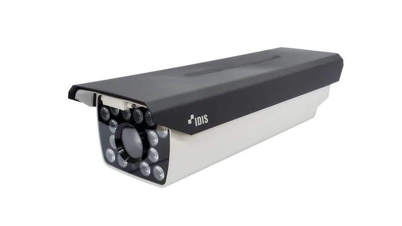 IDIS DC-T6224HRXL 2M License Plate Capture Camera, 12~50mm, P-iris, 120VAC 50W, IR 65ft., H.265, Audio In/Out