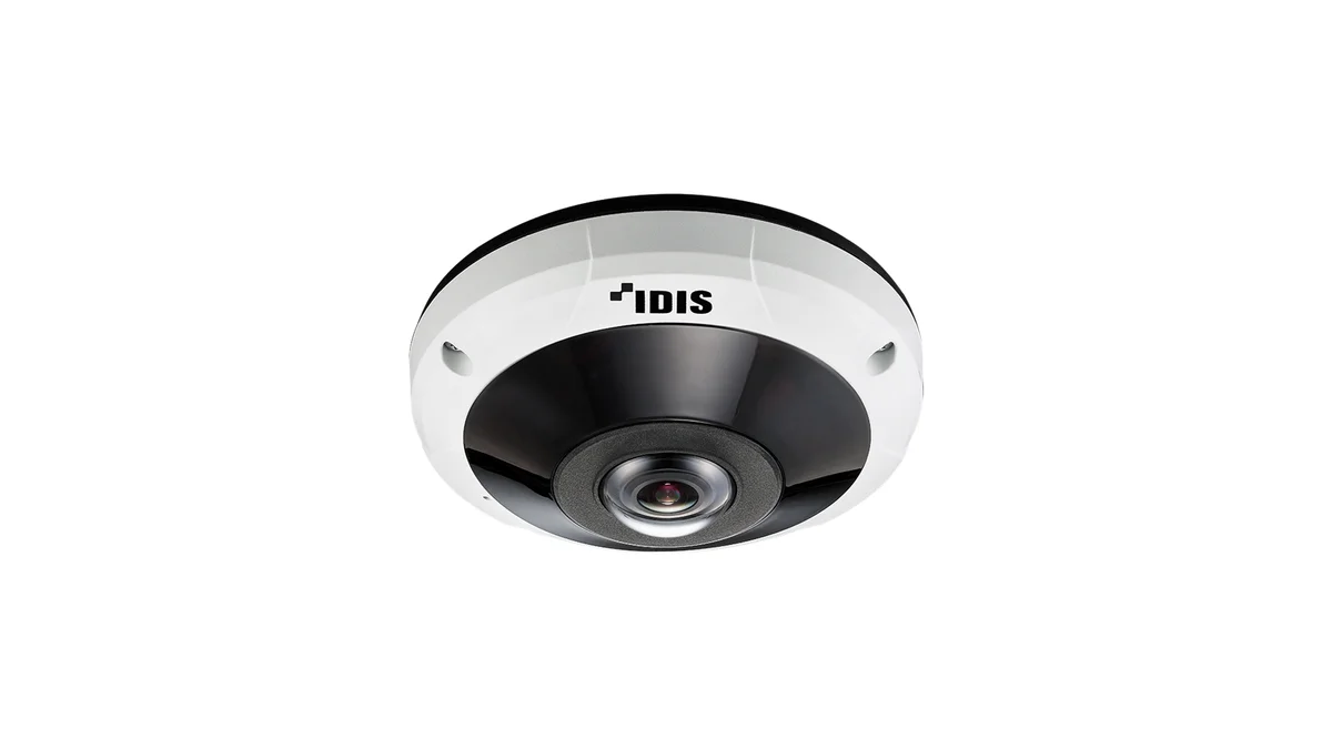 IDIS DC-Y6C16WRX-W 12MP Vandal-Resistant IR Fisheye Camera / NDAA Compliant