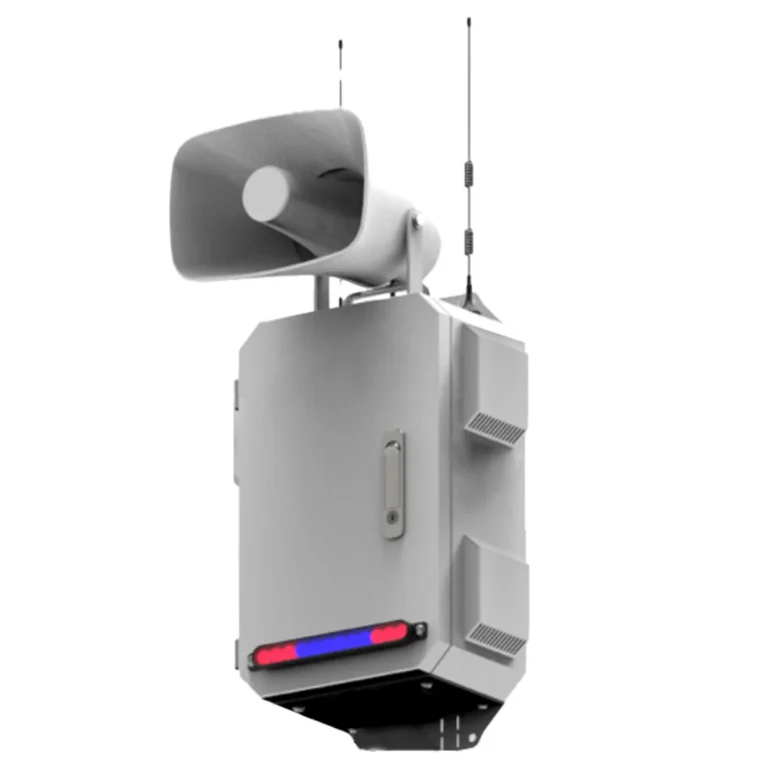 Speco Technologies DD3KIT Outdoor Digital Deterrent Alert Box for PTZ with Integrated Router, built in Strobe and Audio/Video Warning