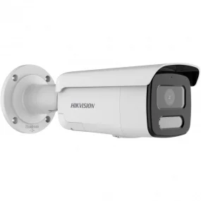Hikvision DS-2CD2T47G2-LSU/SL 6mm 4MP ColorVu Audio Alarm & Strobe Light Fixed Bullet Network Camera