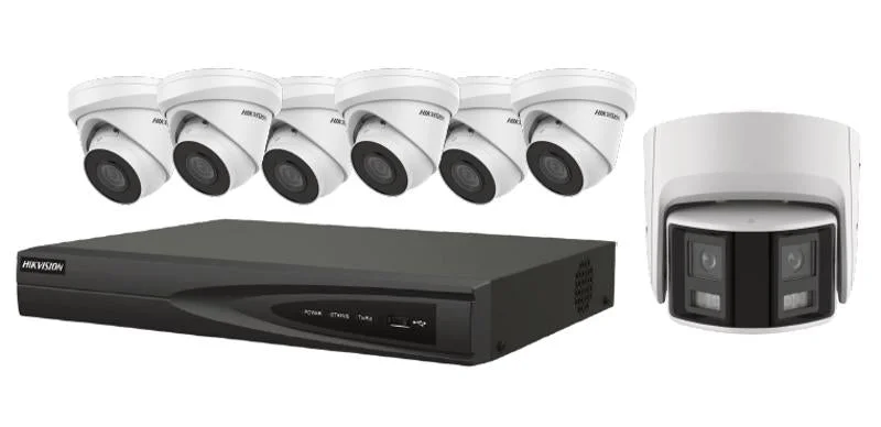 Hikvision EKI-K82T47 IP KIT 4MP 8CH 2THDD 6TR 2.8MM, 1 PANO