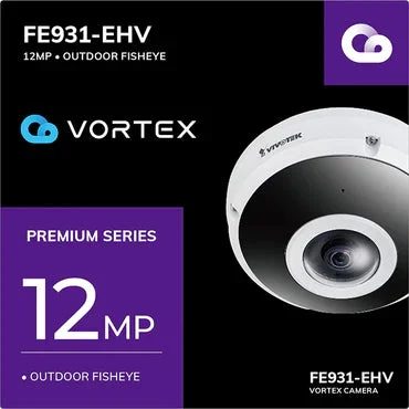 Vivotek FE931-EHV-1Y VORTEX Prem. 12MP IR IP66/IK10 360° Fisheye, w/ 1-yr license