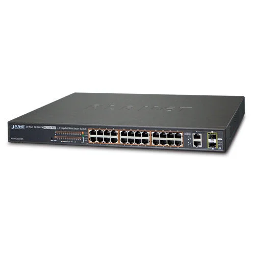 Planet FGSW-2624HPS 24 Port Web Smart Gigabit PoE Network Switch (220W)