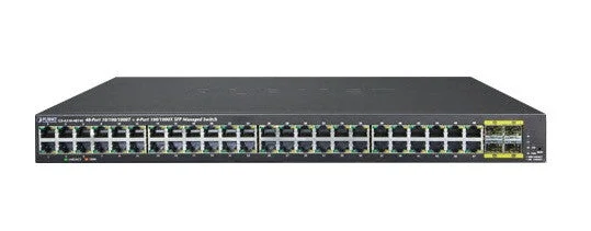 Planet GS-4210-48T4S 48-Port 10/100/1000BASE-T + 4-Port 100/1000BASE-X SFP Managed Gigabit Switch