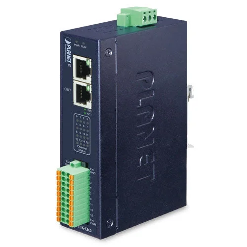 Planet IECS-1116-DO Industrial EtherCAT Slave I/O Module with Isolated 16-ch Digital Output