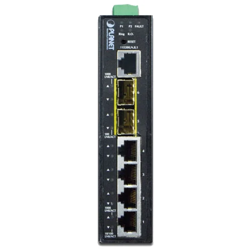 Planet IGS-5225-4T2S Industrial L2+ 4-Port Gigabit + 2-Port 100/1000X SFP Managed Switch