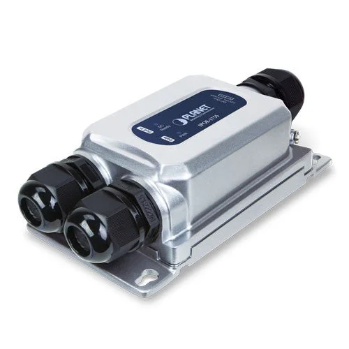 Planet IPOE-175S IP67-rated Industrial Single-port 10/100/1000T 802.3bt PoE++ Splitter 12VDC