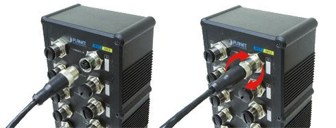 Planet ISW-800T-M12 Industrial IP67 8-Port M12 Fast Ethernet Switch