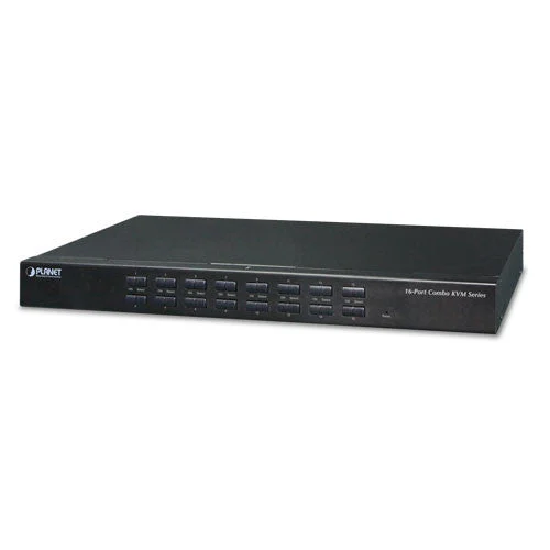 Planet KVM-210-16 16-Port Combo KVM Switch: Up to 256 computers, On Screen Display (OSD)