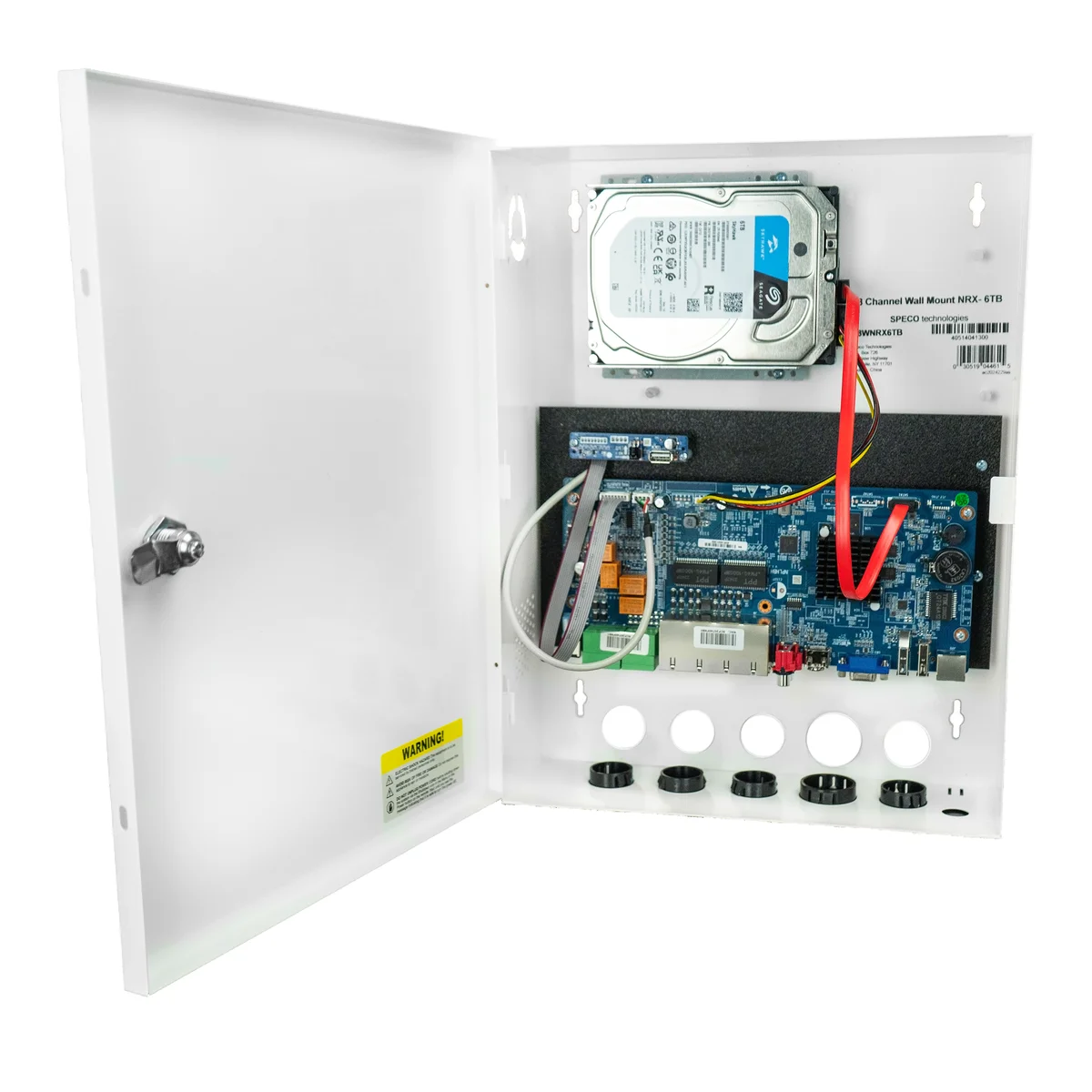 Speco Technologies N16WNRX2TB 16 Channel  Wall Mount Facial Recognition Recorder with Smart Analytics- 2TB