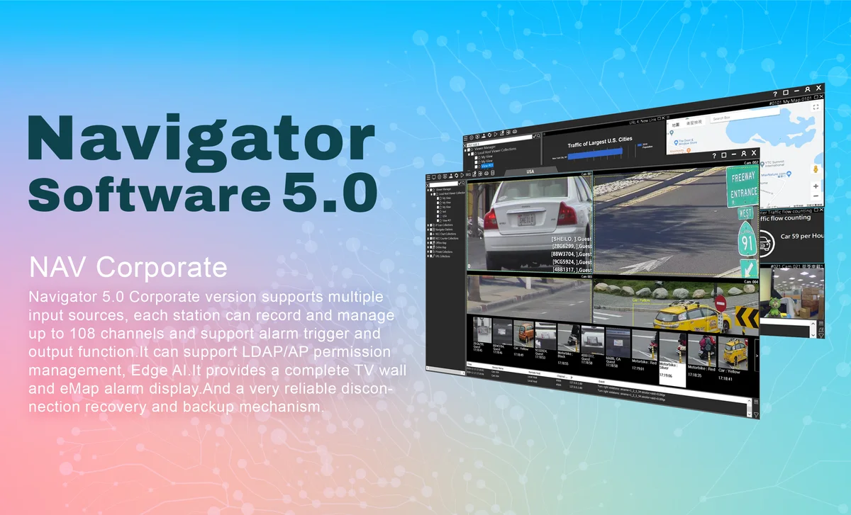 LILIN NAV5.0 Navigator Software; License; 4CH LILIN Device