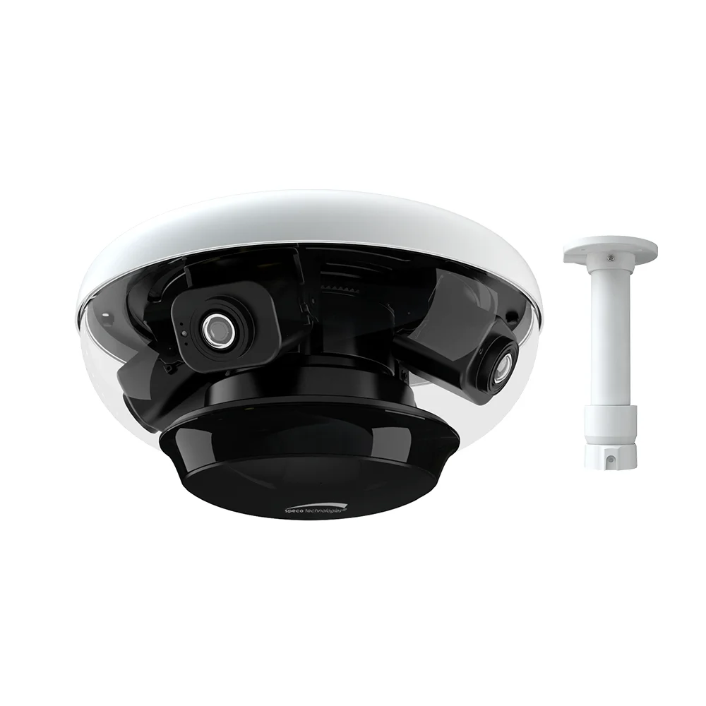 Speco Technologies O84S 8MP (4x 2MP) Quad view IP Camera with Included Ceiling Mount, White