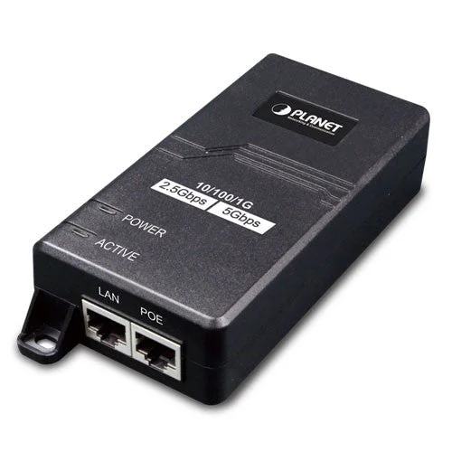 Planet POE-165 Single-Port Multigigabit 802.3at PoE+ Injector - 30W (All-in-one