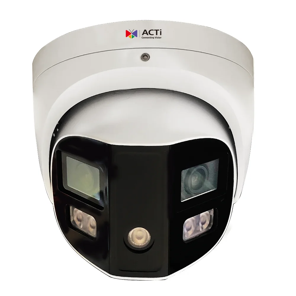 ACTi Q550 8MP (2x4MP) Deep Learning AI ColorGuard f4.0mmx2 Lenses Outdoor 2-Sensor 180°