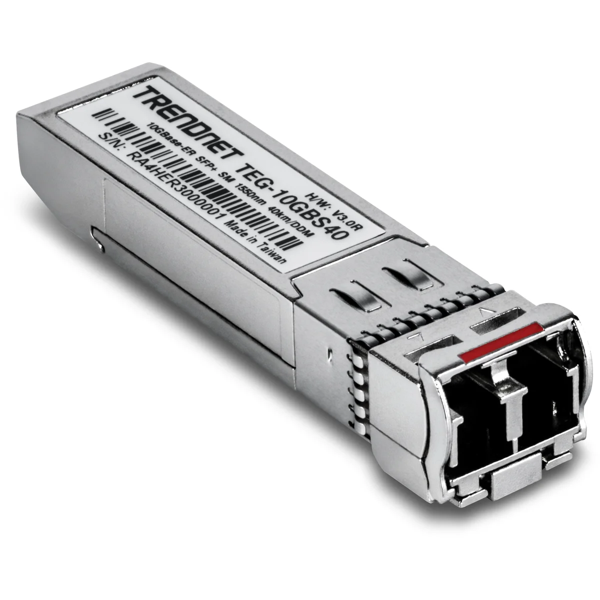 TRENDnet TEG-10GBS40 10GBASE-LR SFP+ Single Mode LC Module (40KM with DDM)