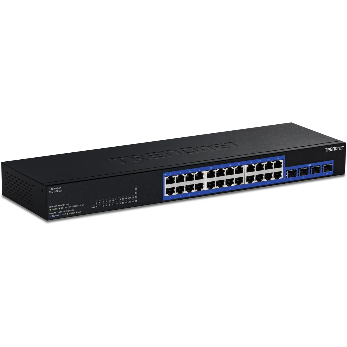 TRENDnet TEG-30262 24-Port Gigabit Switch with 2x 10G SFP+Slots