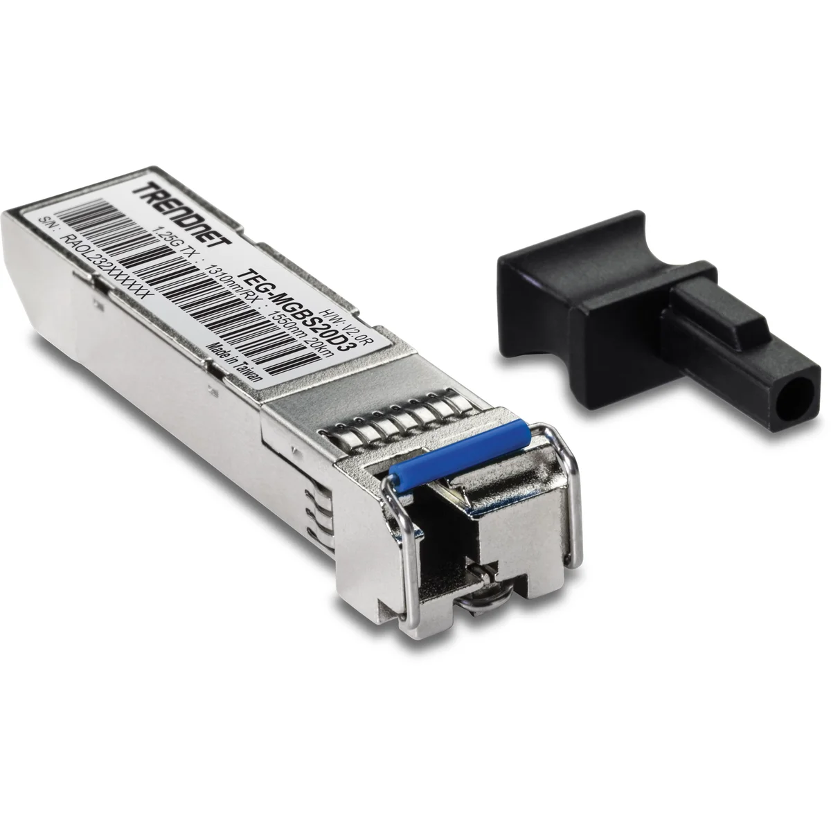 TRENDnet TEG-MGBS20D3 Mini-GBIC Dual Wavelength Single-Mode LC Module 1310(20KM)