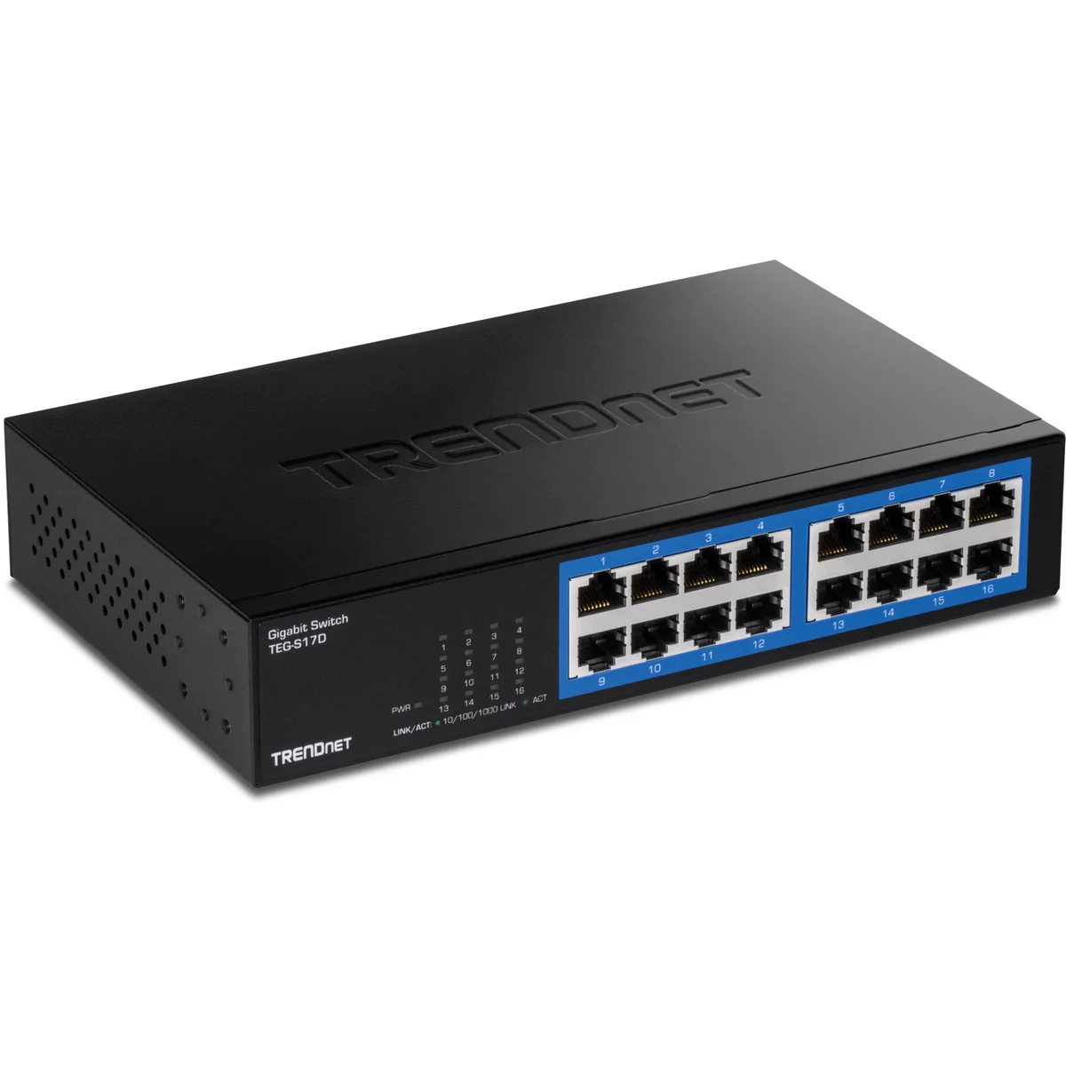 TRENDnet TEG-S17D 16-Port Gigabit Desktop Switch /w metal case