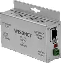 Hanwha TEU-F01 Single Channel Ethernet over UTP Extender With Pass-Through PoE