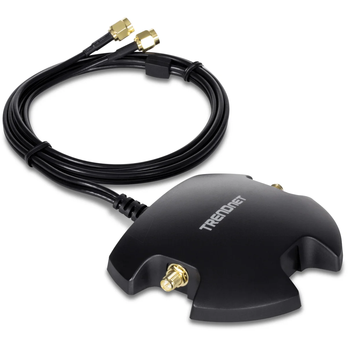 TRENDnet TEW-LB101 Magnetic Dual Antenna Mounting Base RP-SMA Female with RP-SMA MaleExtension Cable