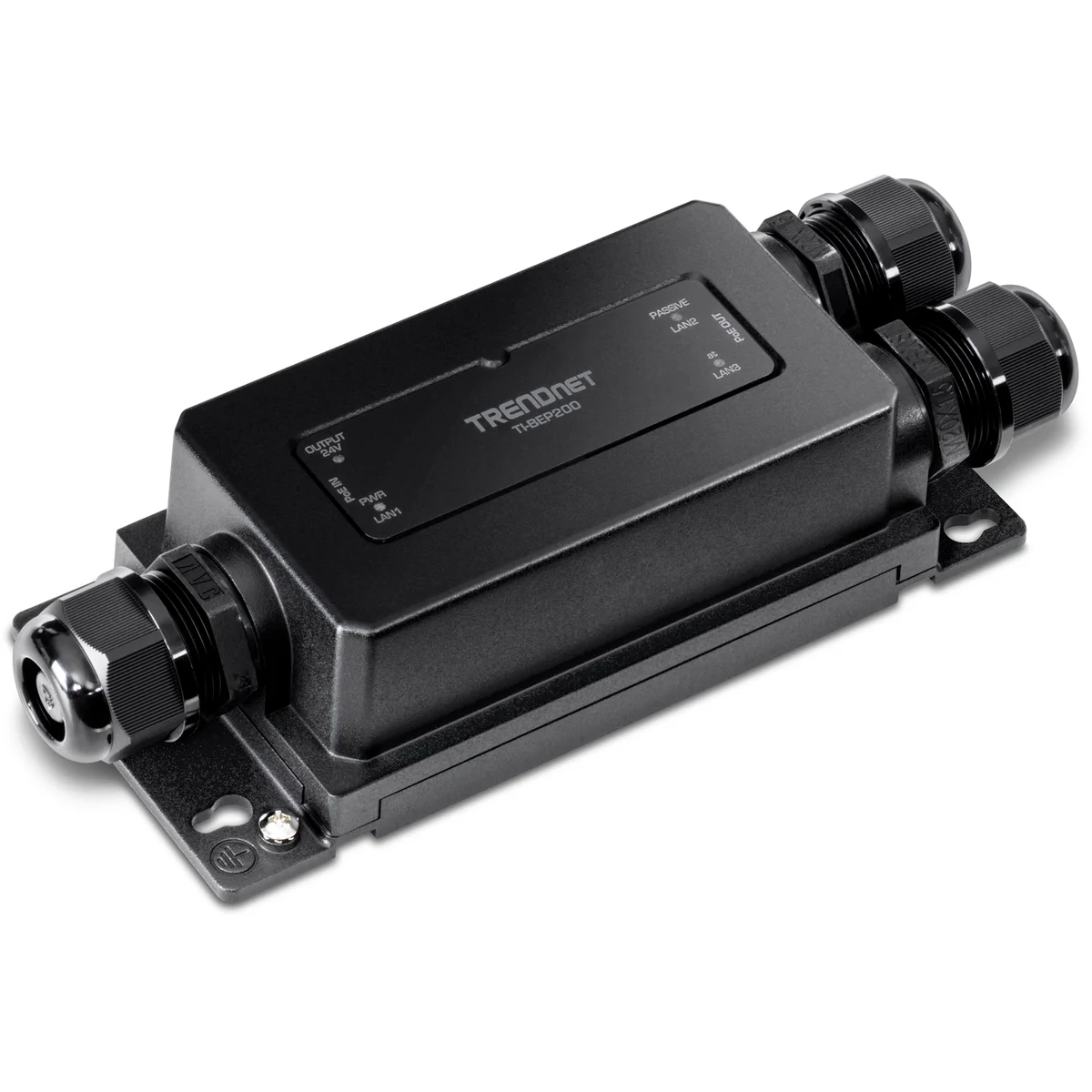 TRENDnet TI-BEP200 2-Port Industrial Outdoor Gigabit Active/Passive PoE+ Extender