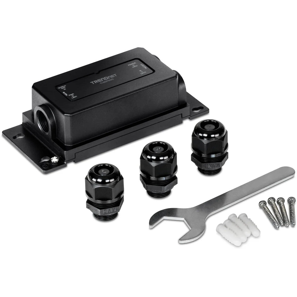 TRENDnet TI-BEP200 2-Port Industrial Outdoor Gigabit Active/Passive PoE+ Extender - Image 5