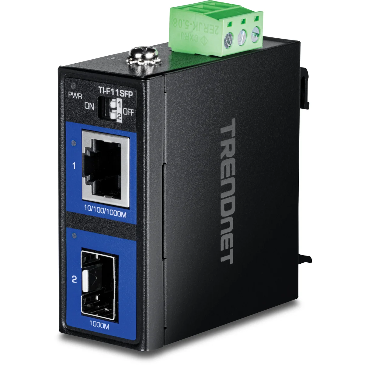 TRENDnet TI-F11SFP Industrial 100/1000Base-T to SFP Media Converter