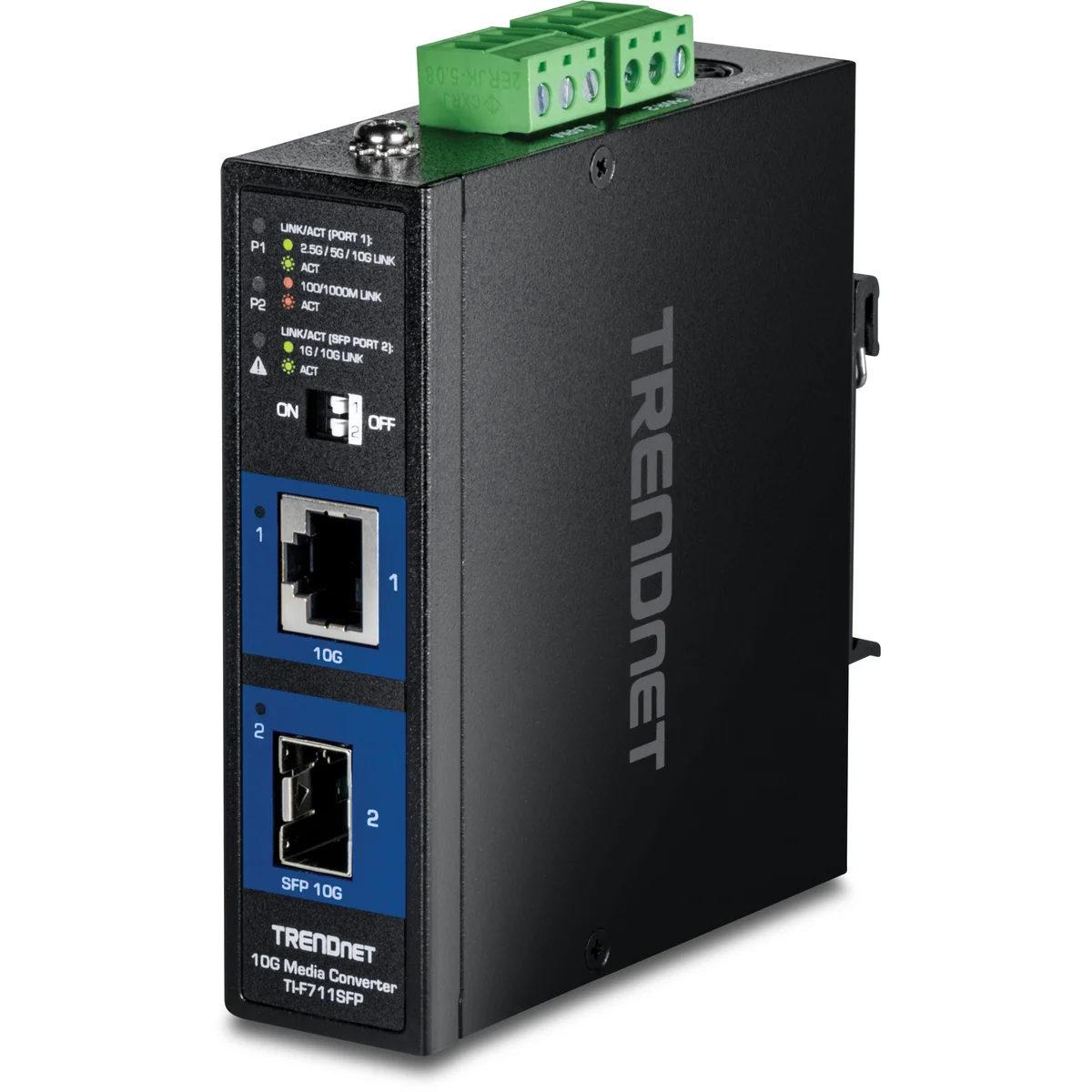 TRENDnet TI-F711SFP Industrial 10G SFP+ Media Converter