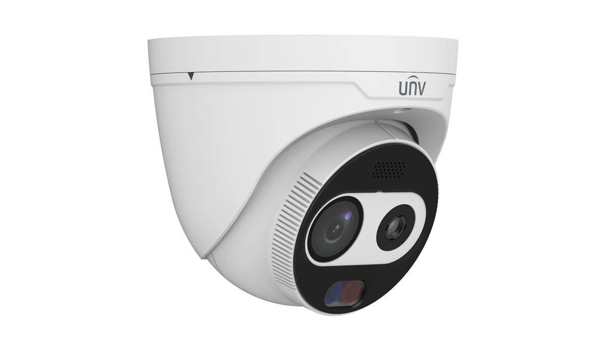 Uniview TIC3612SA-F2-4F3AC-I1 Dual Dual-spectrum Thermal Network Turret Camera Thermal:256*192(2.1mm)  Optical: 4MP(2.6mm)