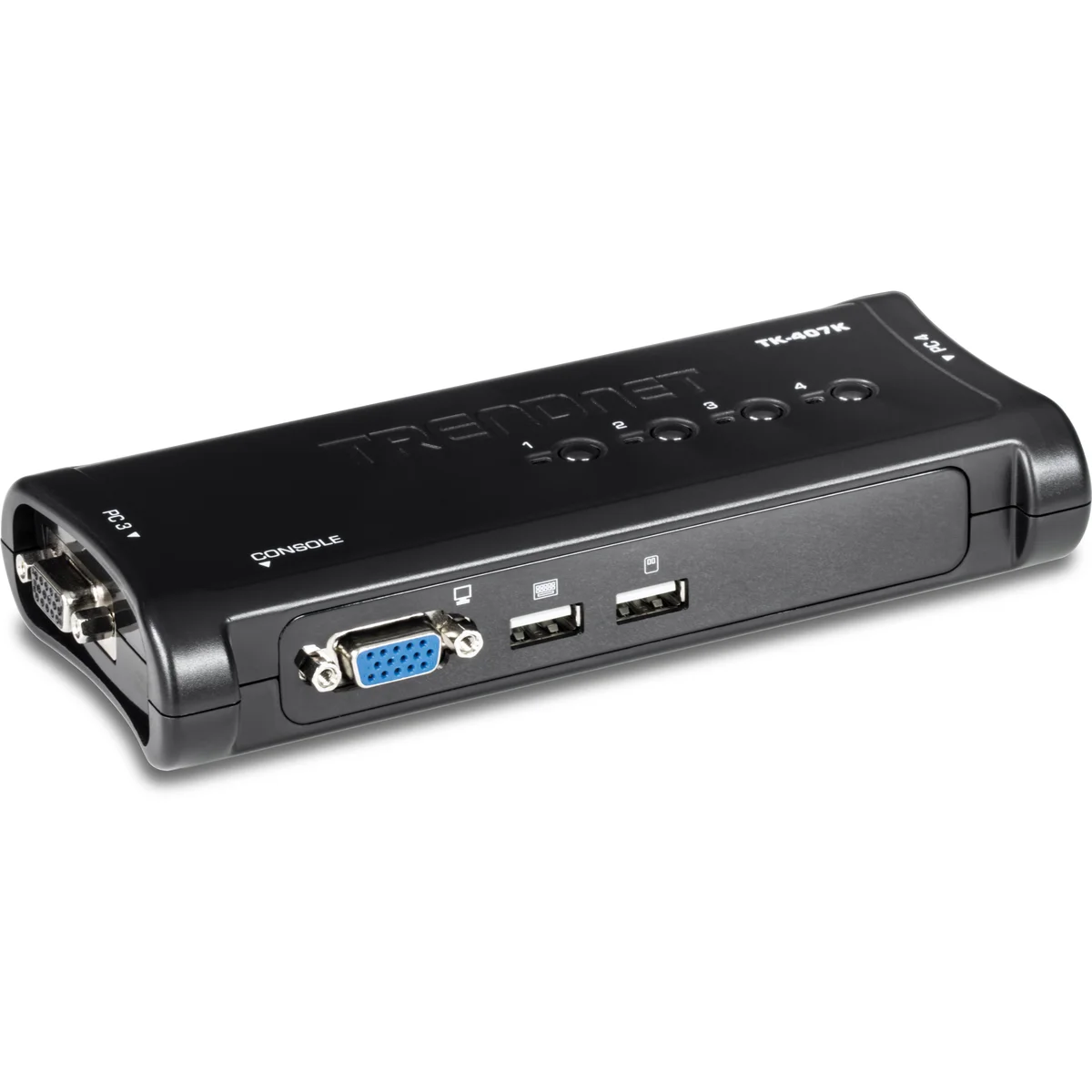 TRENDnet TK-407K 4-Port USB KVM Switch Kit (Include 4 x KVM Cables)
