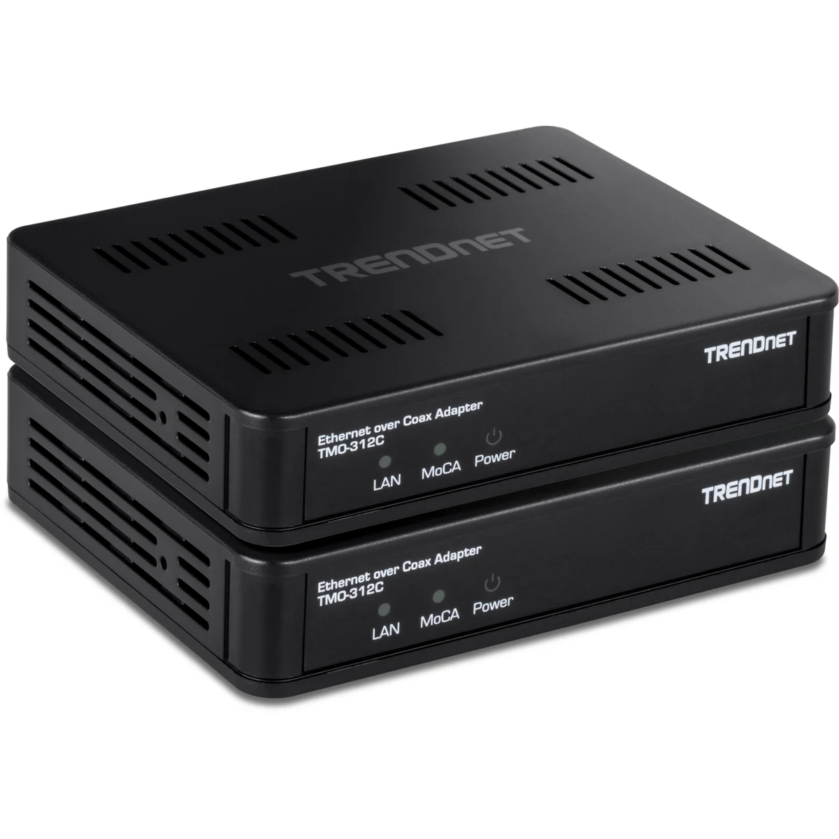 TRENDnet TMO-312C2K MoCA 2.5 Ethernet over Coax Adapter (2-Pack)