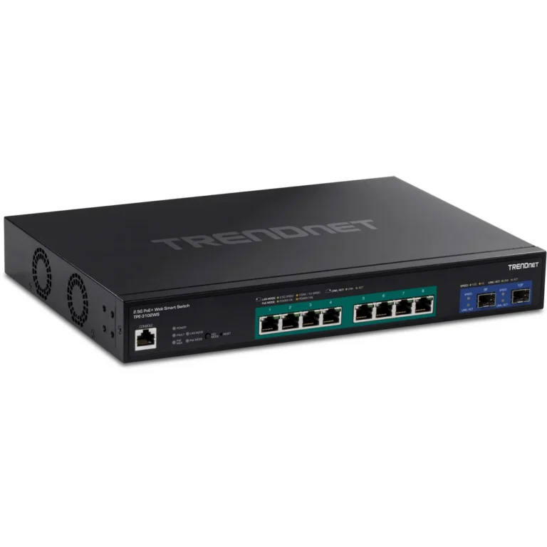 TRENDnet TPE-3102WS 10-Port 2.5G Web Smart PoE+ Switch with 10G SFP+ Slots
