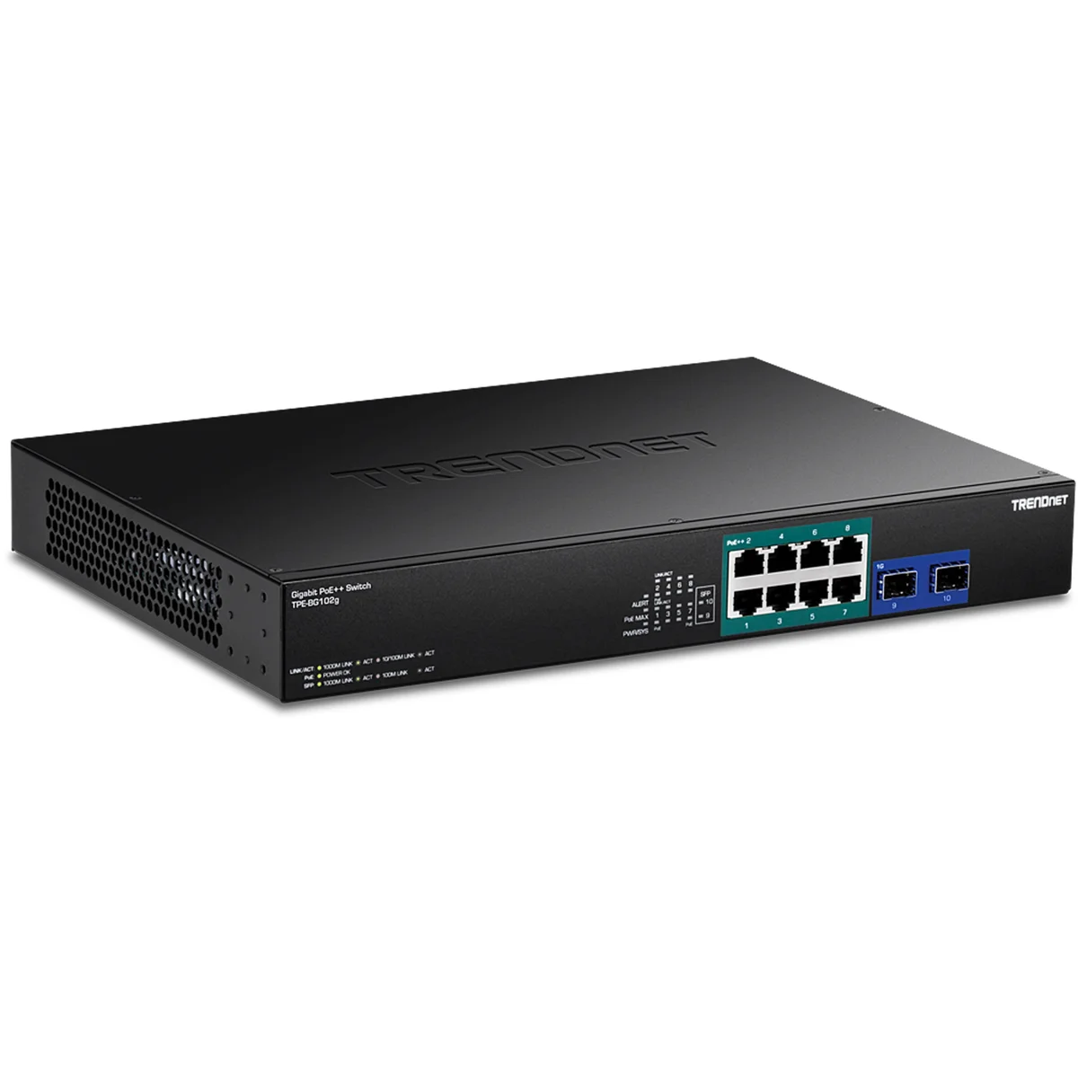 TRENDnet TPE-BG102G 10-Port Gigabit 4PPoE Switch