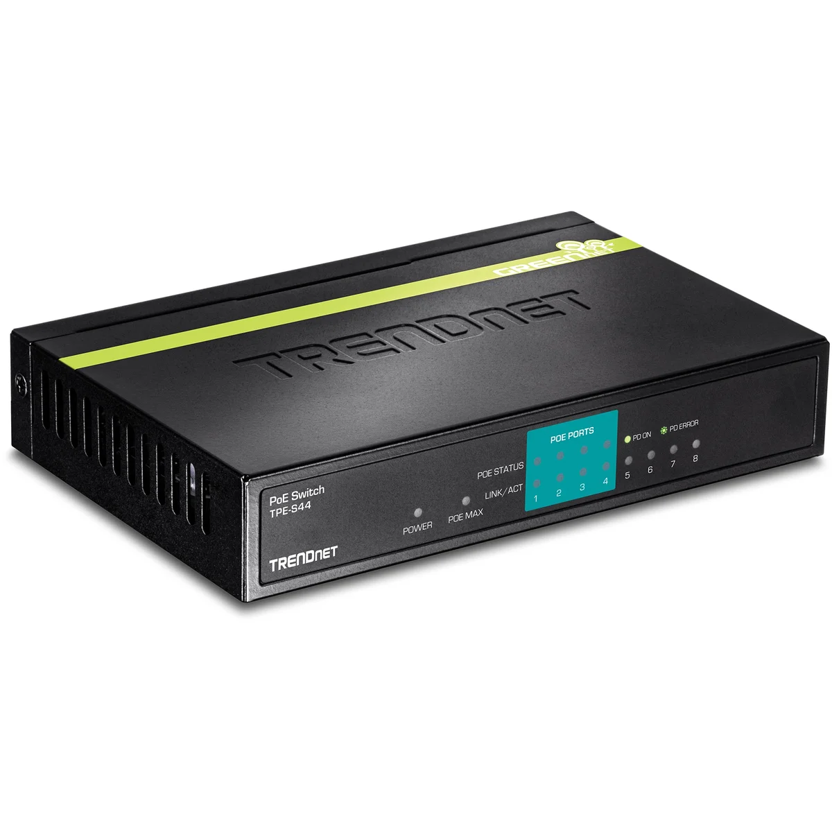 TRENDnet TPE-S44 8-Port (4 10/100, 4 PoE) PoE Switch