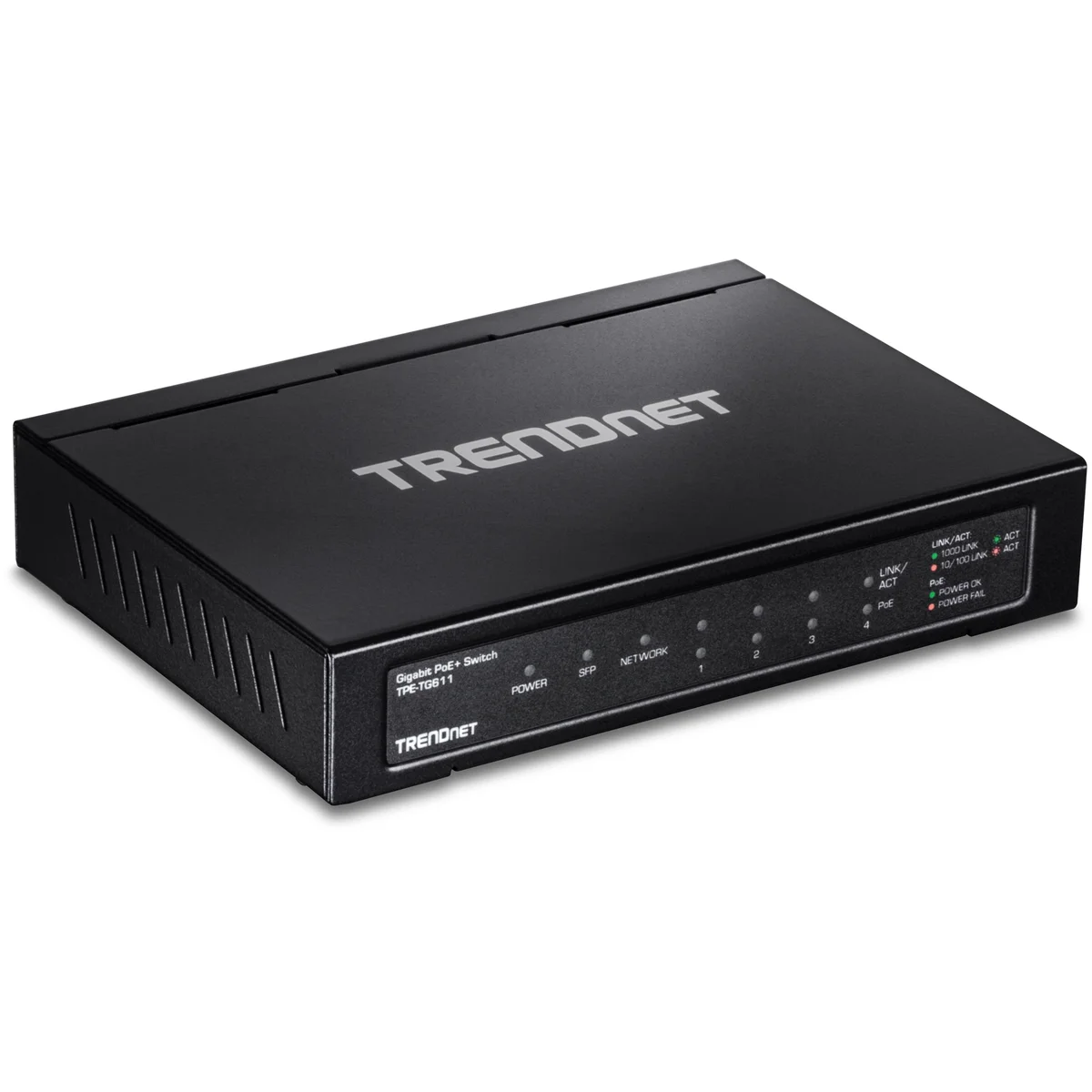 TRENDnet TPE-TG611 6-Port Gigabit PoE+ Switch